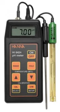 Hanna HI 8424 Portable Waterproof pH/ORP/Temperature Meter