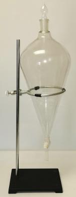 5000 mL Pear-Shaped Separatory Funnel with 24/40 Standard Taper Joint and Support Stand-cover