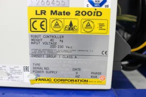 FANUC LR Mate 200iD/7L Robotic Pick and Place Cell with 911 mm Reach and 7 kg Payload, 3 of 12