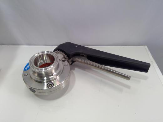 Steel BFVTC-1.5-316 Stainless Steel Butterfly Valve with Trigger Handle and Clamp Ends-cover