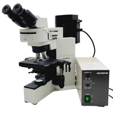 Olympus BX40 Fluorescence Microscope with 10x and 40x Objectives-cover