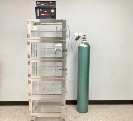 Terra Universal NitroWatch 9500 Series Multi-Chamber Desiccator with Dual Nitrogen Purge and Humidity Controller