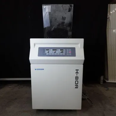 KOKUSAN H-80R Refrigerated Multi-Rack Centrifuge with RF-410 Swing-Out Rotor and Buckets