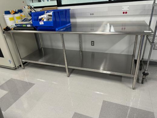 ULINE 8' Stainless Steel Laboratory Workbench-cover