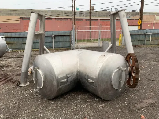 60 cubic feet Twin Shell Blender for industrial mixing