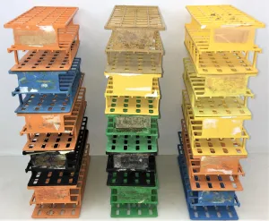 Nalgene Unwire 5970 Polypropylene Test Tube Rack for 40 x 20mm Tubes, 2 of 2
