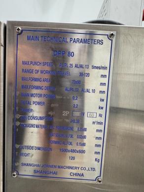 Jornen DPP 80 Industrial Packaging Machine with Automated Film Handling and Touchscreen Control-cover