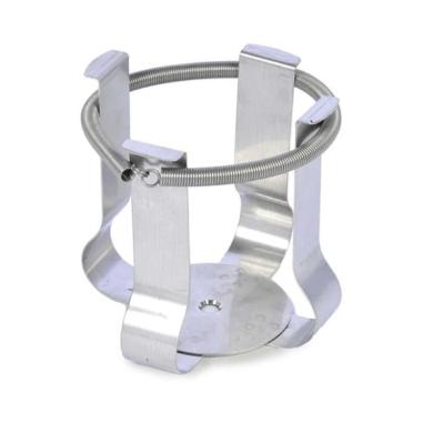 Ohaus 500 mL Stainless Steel Media Bottle Flask Clamp-cover