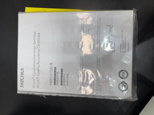 Sartorius Arium H20-1-2 - TOC-B Laboratory Water Purification System with Integrated TOC Monitoring-cover