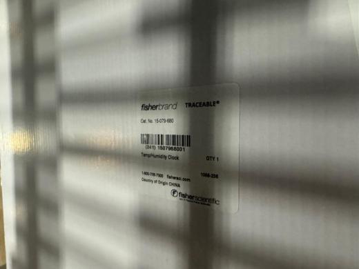 Unused Fisherbrand Traceable Temp/Humidity Clocks - Quantity 3-cover