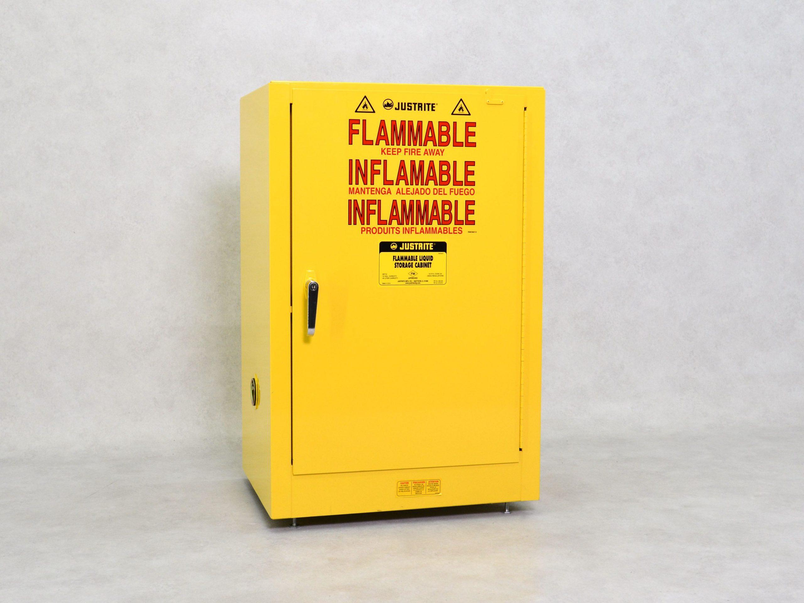 Justrite FM Safety Cabinet for Flammable and Water-Polluting Liquid Storage