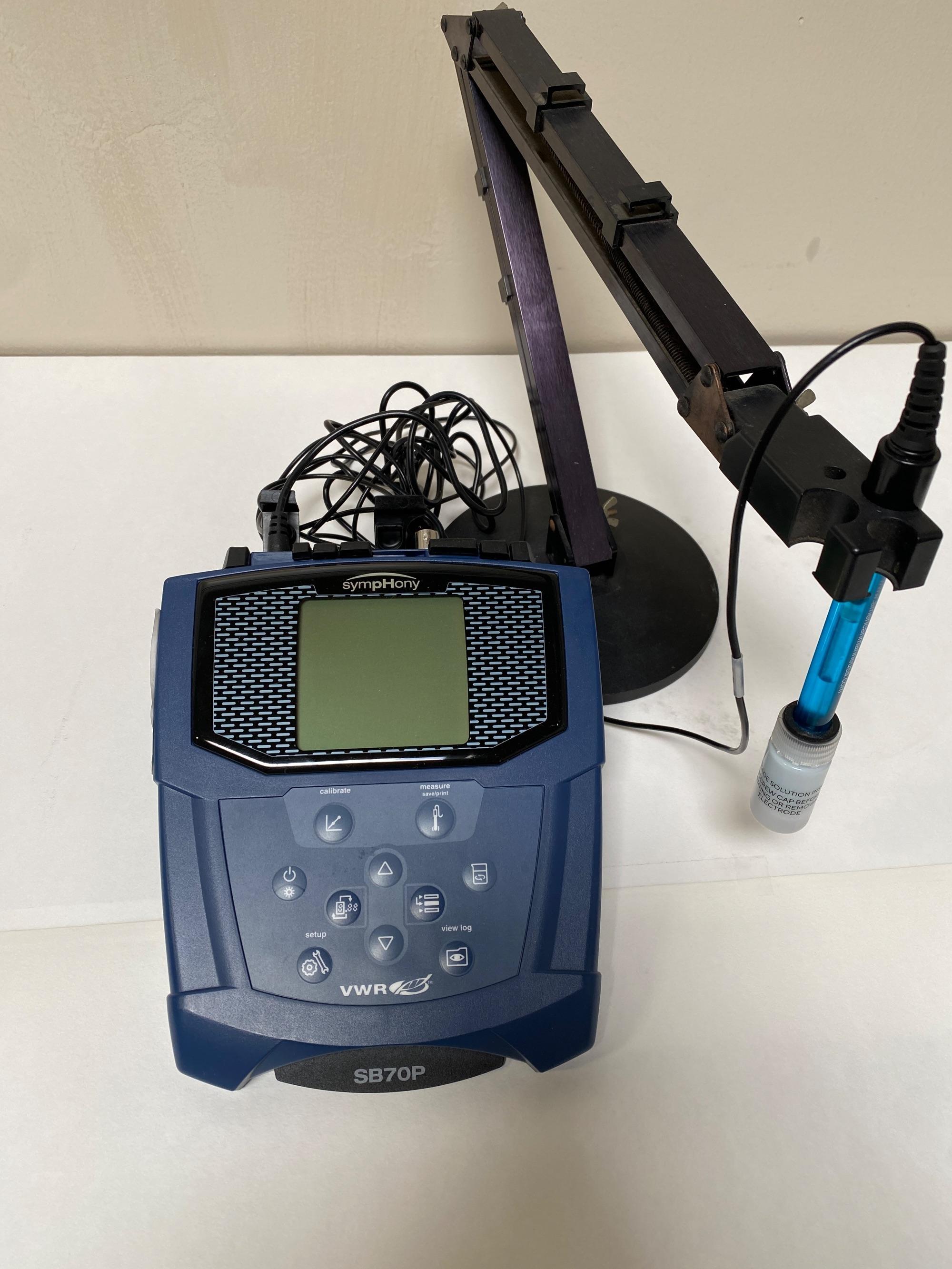 VWR SB70P Waterproof Portable Laboratory pH Meter with Data-Logging and GLP Compliance