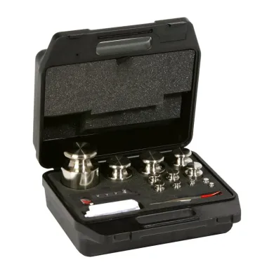 Radwag F2 Mass Standard - Knob Weights With Adjustment Chamber, Set (1 g - 5 kg), Plastic Box