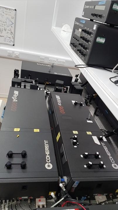Coherent RegA laser system with Mira and OPA visible and IR