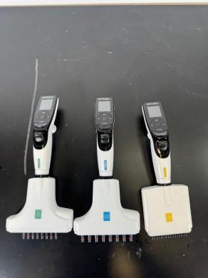 INTEGRA Biosciences Multichannel Electronic Pipettes - Set of 3 with Color-Coded Heads-cover