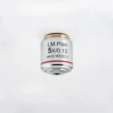 MOTIC LM Plan Achromatic 5X/0.13 Infinity-Corrected Microscope Objective Lens (WD 20.3 mm)