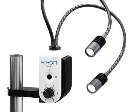 SCHOTT Dual Spot PLUS LED Fiber Optic Light Source with System Controller and Power Supply-cover