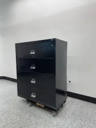 FireKing 4-Drawer Steel Lateral File Cabinet with Mobile Casters, 2 of 4