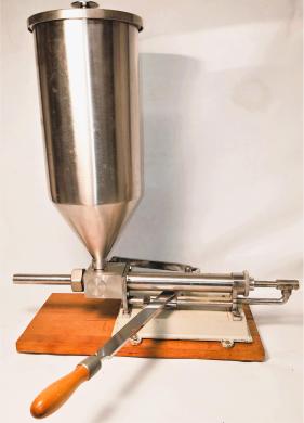 Manual Stainless Steel Table-Mounted Filling Machine with 10L Hopper-cover