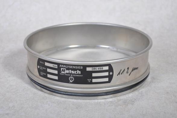 Retsch Analytical Test Sieve, 20 cm Diameter, 0.112 mm Mesh-cover