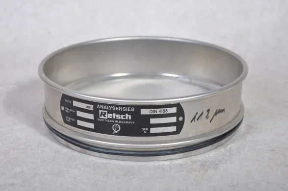 Retsch Analytical Test Sieve, 20 cm Diameter, 0.112 mm Mesh