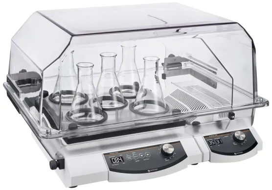 Heidolph 36130520 Unimax 1010 Orbital Shaker w/ Heating Module and High Incubator Hood
