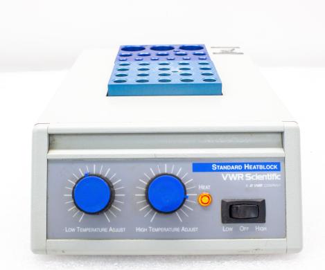 VWR Heatblock II Dry Bath with 2 Heater Blocks, 5°C to 120°C, 0.1°C Stability-cover