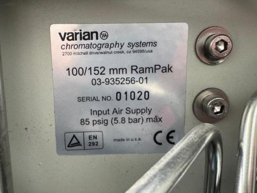 Varian Dynamax Rampak Pneumatic Column Packing Station for 100/152 mm Chromatography Columns-cover