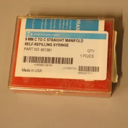 DWK 851381 9MM C To C Straight Manifold Self-Refilling Syringe, 2 of 2