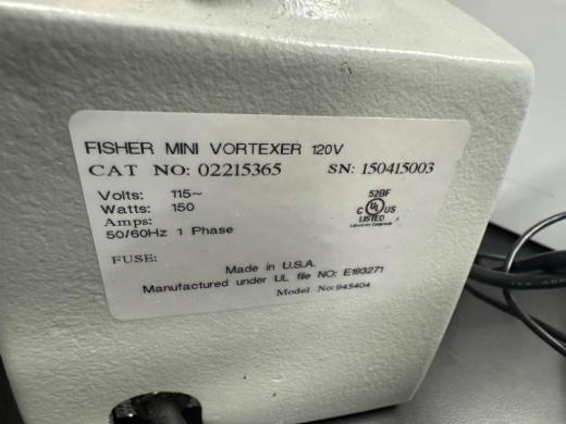 Fisher Scientific Vortex Mixer Model 945404 with Adjustable Speed Control-cover