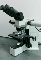Olympus BX40 Compound Microscope with Dual Port Side-by-Side Teaching Bridge, 2 of 8