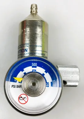 Industrial Scientific 715 CalGaz Fixed-Flow (0.5 LPM) Single-Stage Gas Calibration Regulator