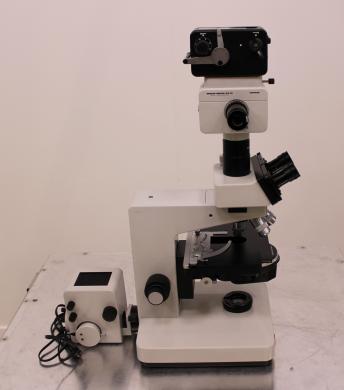 Leitz Dialux 20 Trinocular Fluorescence Microscope with WILD MPS 51 S SPOT Camera-cover