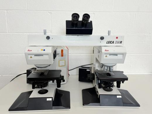 Leica DM R Upright Research Compound Microscope System with Comparison Bridge-cover