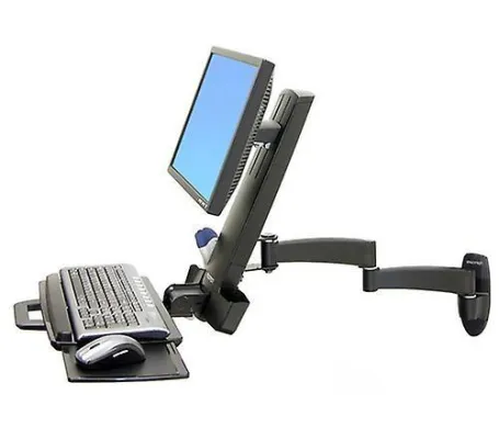GE Ergotron 200 Combo Arm Mounting Kit for Ergonomic Monitor and Keyboard Positioning