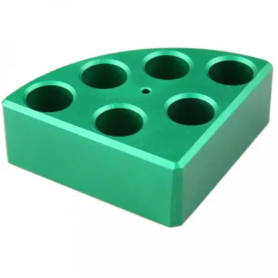 Scilogex Green Quarter Reaction Block 6-Hole for 8ml Vessels