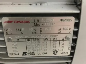 Edwards E2M1.5 Two-Stage Rotary Vane Vacuum Pump, 5 of 5