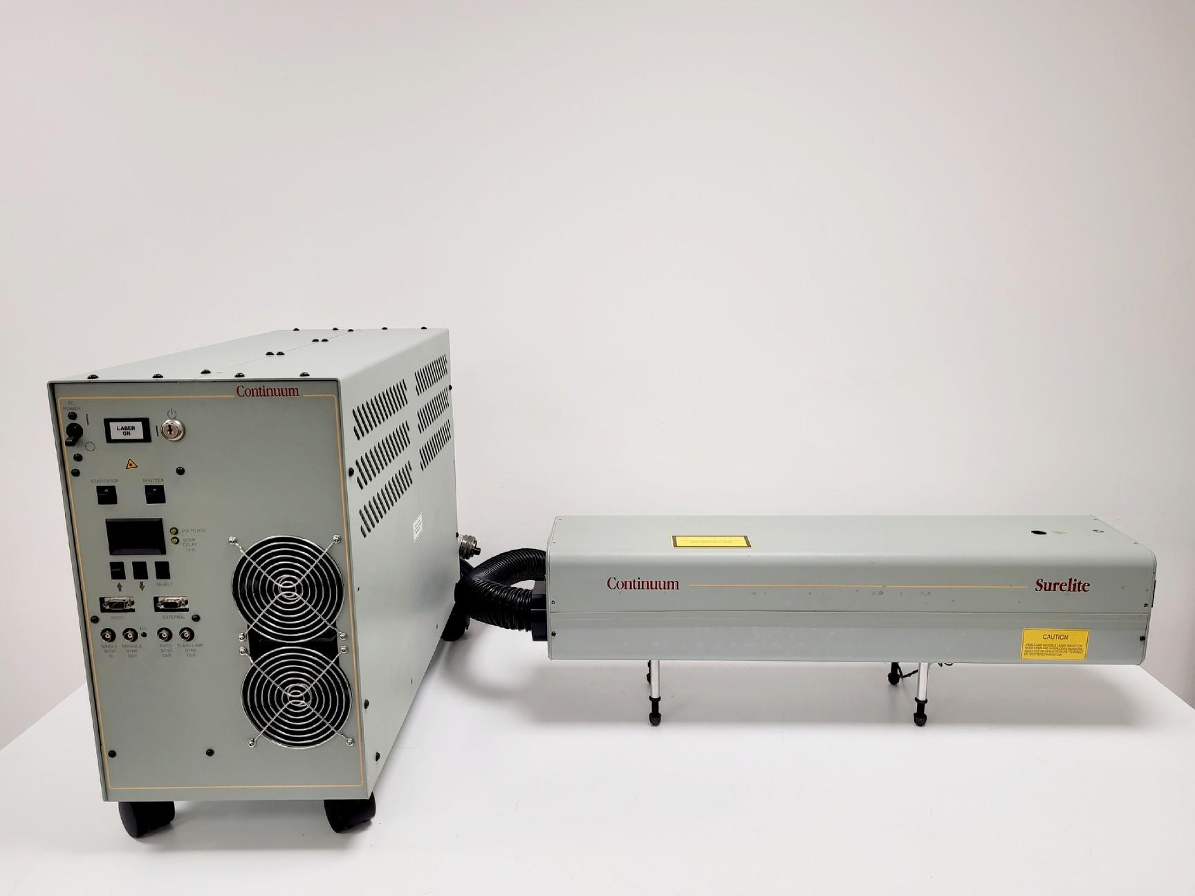Continuum Surelite Nd:YAG I SLI-10 High-Energy Pulsed Laser System with Power Supply
