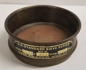 Tyler/Newark US-Standard Brass Frame Sieve Kit, 3" Diameter, Set of 6, 3 of 10