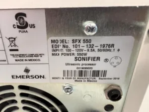 Branson SFX 550 Ultrasonic Processor for Laboratory Sample Processing, 2 of 4