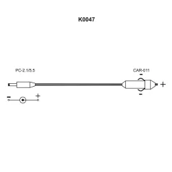 Radwag K0047 Car lighter 12V cable, 2 of 2