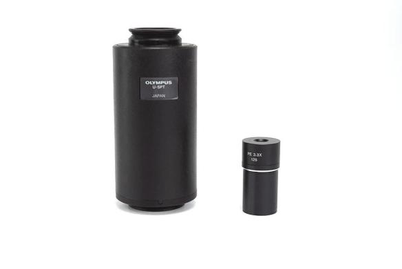 Olympus U-SPT Microscope Camera Adapter Tube with PE3.3x 125 Eyepiece-cover