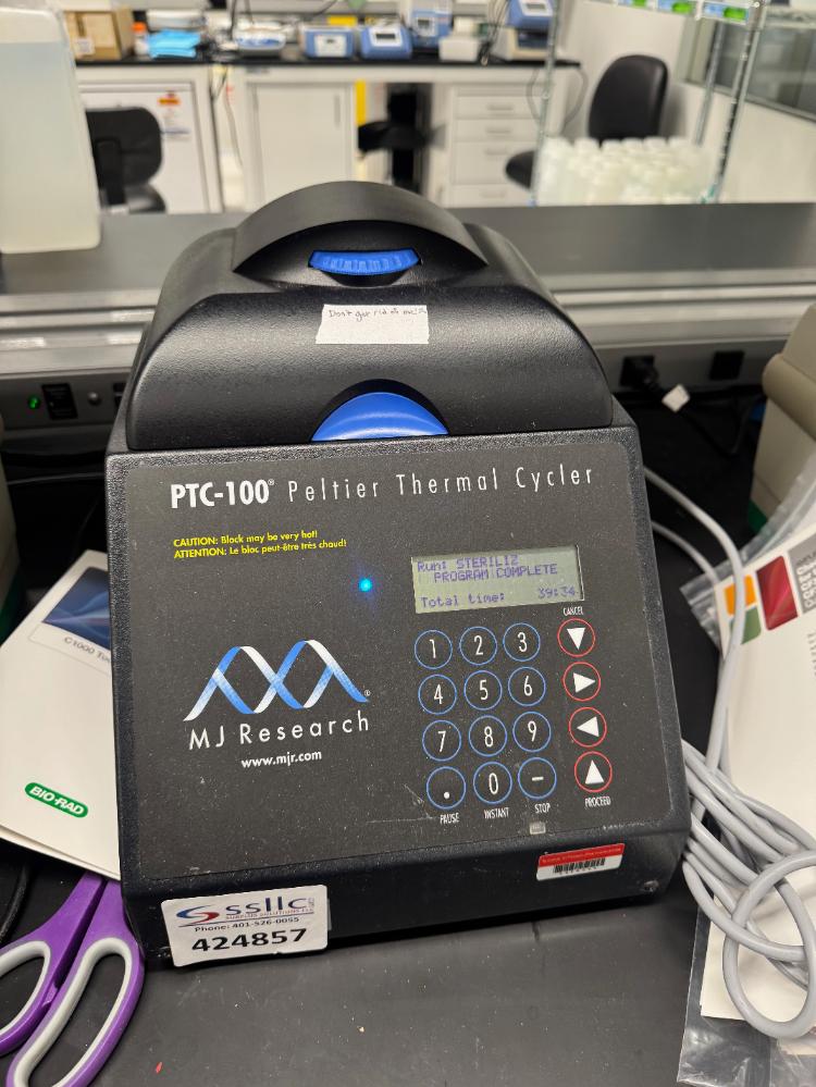 MJ Research PTC-100 Peltier Thermal Cycler for Precise PCR Applications