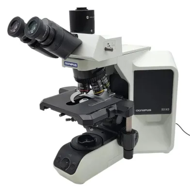Olympus BX43 LED Microscope with Apo Objectives and Trinocular Head