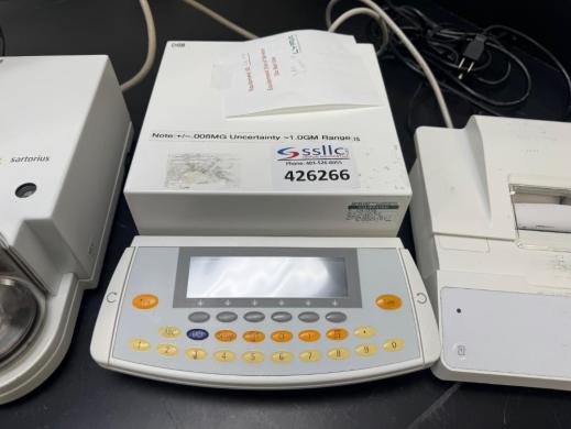Sartorius ME 5 Precision Analytical Microbalance with Draft Shield and Thermal Printer-cover