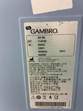 Gambro AK-96 Hemodialysis Machine with Integrated Blood and Dialysate Flow Controls-cover