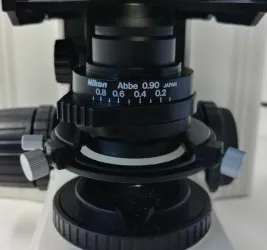 Nikon Eclipse E400 Compound Microscope with Dual Head Bridge and Oil Immersion Objective, 7 of 9