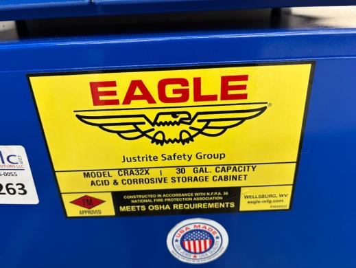 Justrite 30 Gal Acid and Corrosive Storage Cabinet-cover