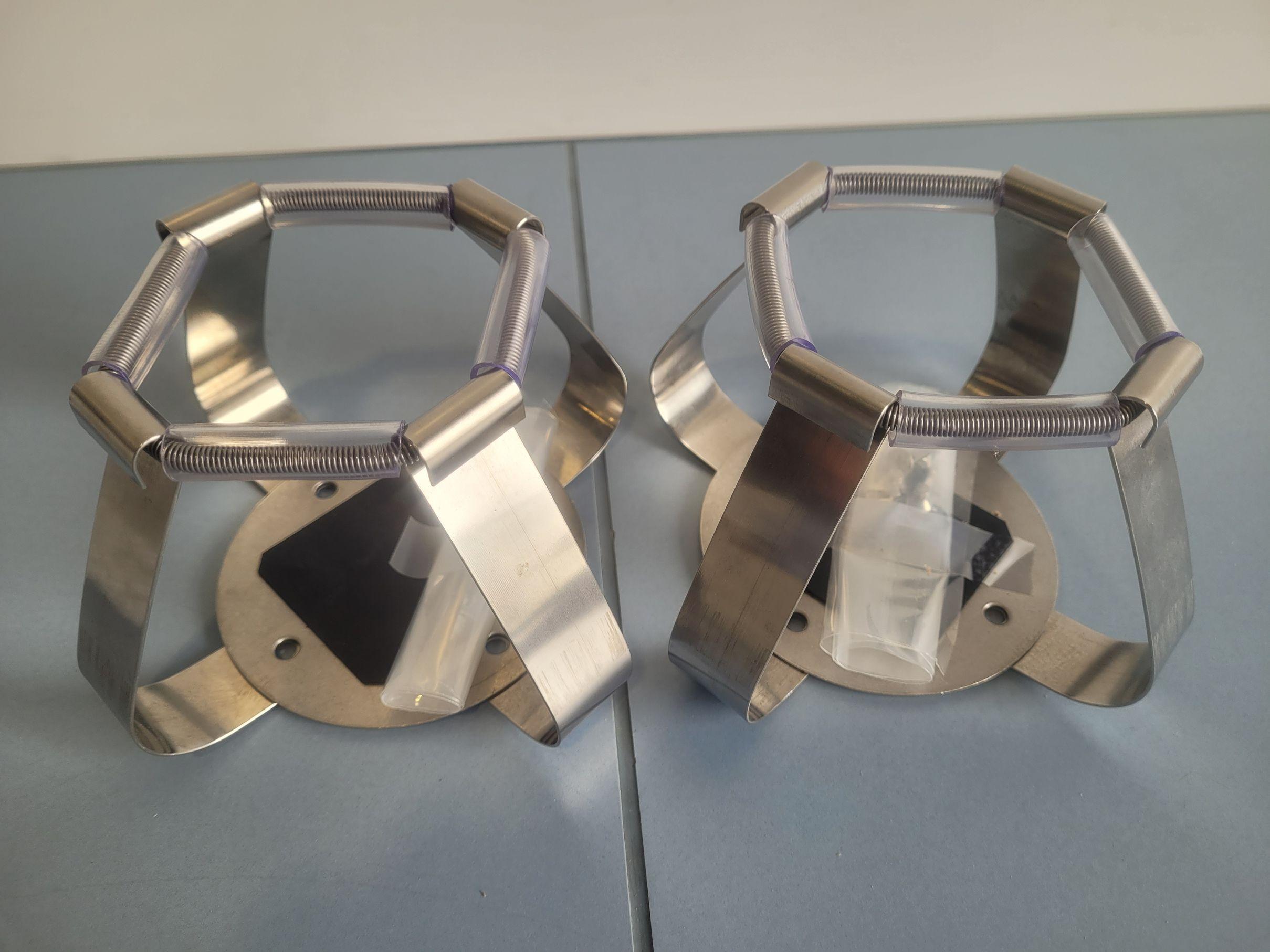 Set of 2 Stainless Steel Clamps for Shaker Platform