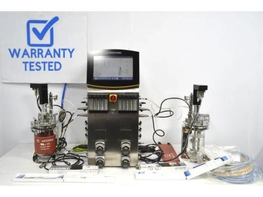 Sartorius Biostat B Benchtop Dual-Vessel Cell Culture Bioreactor System with Integrated pH and DO Control-cover
